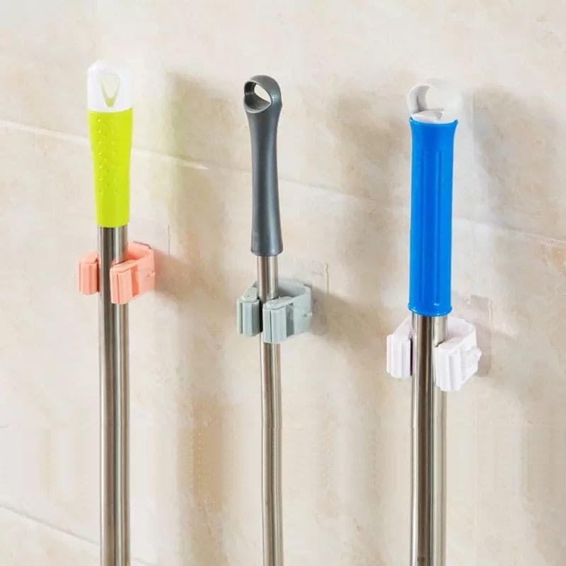 Wall Mounted Mop Holder, Mop Hook Storage Clip, Broom Wall Hanger Wall Mounted Mop Holder, Mop Hook Storage Clip, Broom Wall Hanger